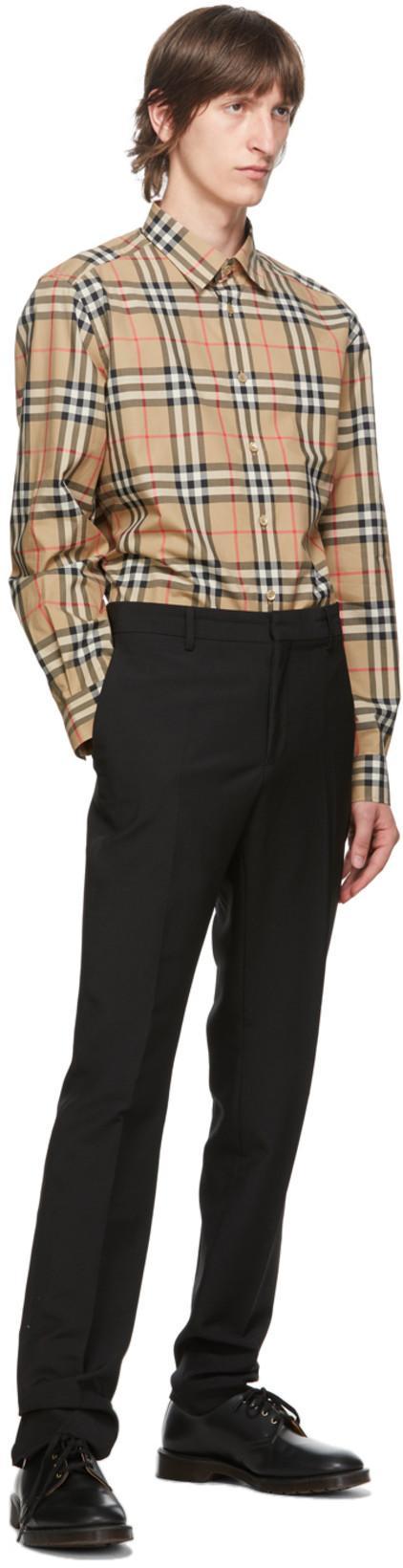 BURBERRY Shirt With Vintage Check Pattern In Neutral