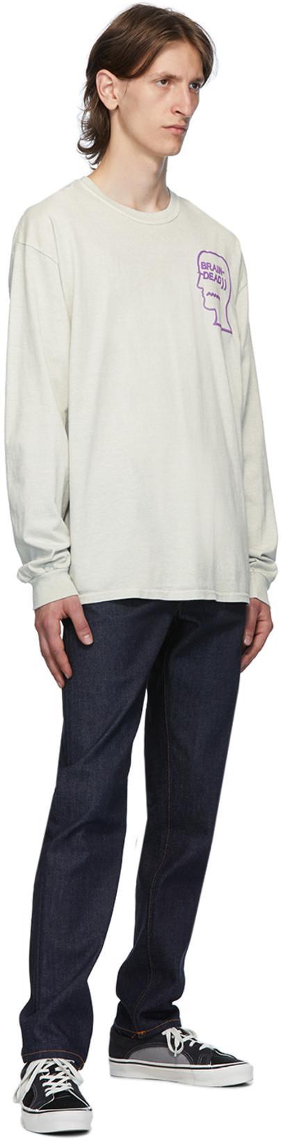 NUDIE JEANS Gritty Jackson Organic-cotton Straight-leg Jeans In Navy