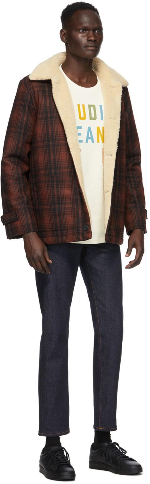 NUDIE JEANS Gritty Jackson Organic-cotton Straight-leg Jeans In Navy