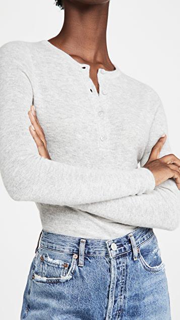 360 SWEATER Cambria Pullover In Lt Heather Grey