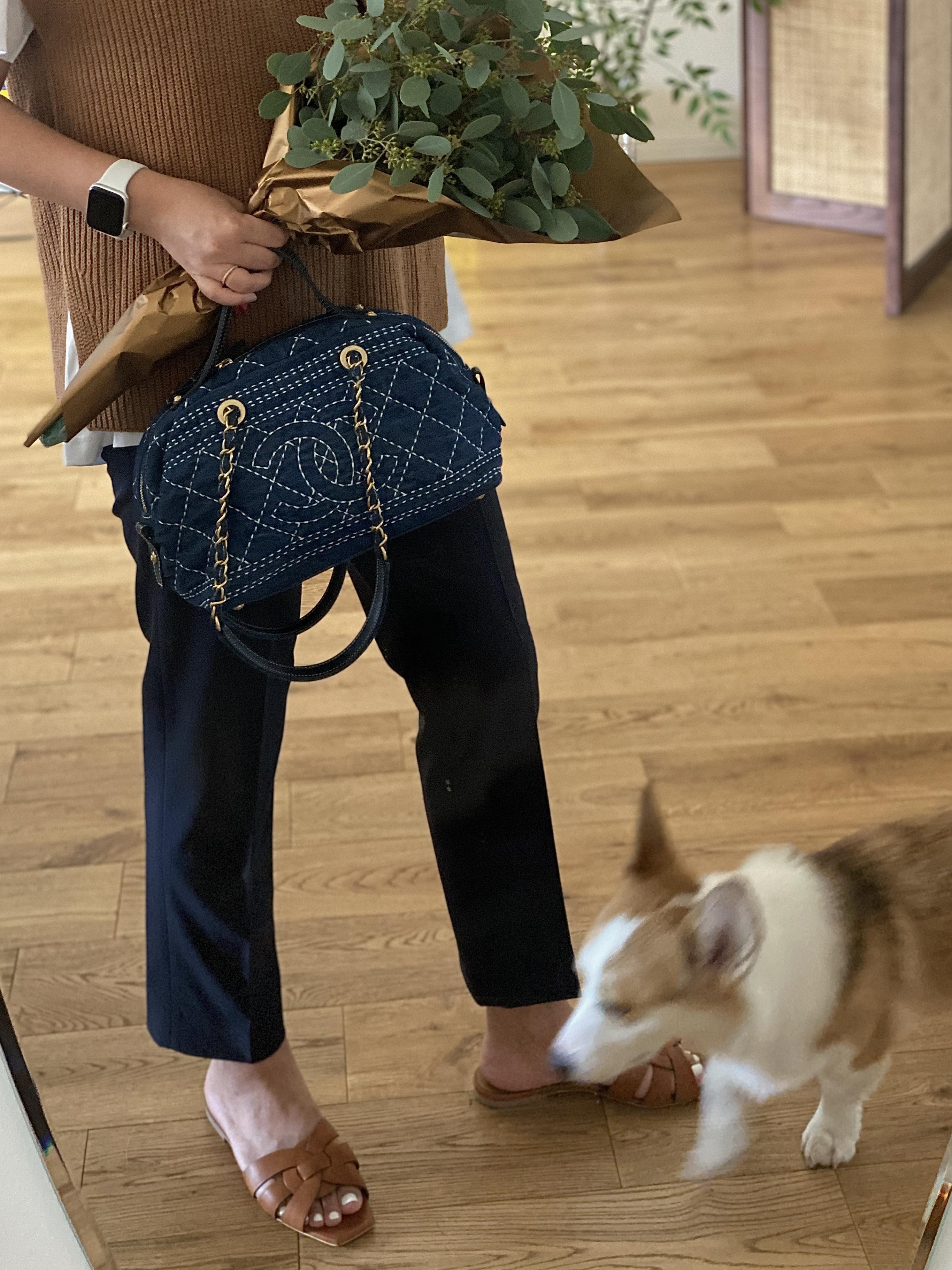 SAINT LAURENT Tribute Woven Leather Flat Sandals In Brown