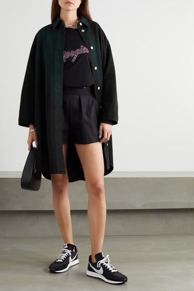 ALEXANDER WANG Women Safari Short With Exposed Zipper And Logo Elastic In Animal Print