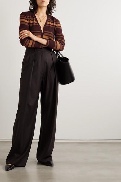 AEYDE Ida Leather Square-toe Ballerina Flats In Black