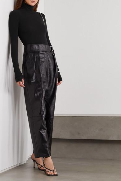 COMMANDO Ballet Stretch-jersey Turtleneck Thong Bodysuit In Black