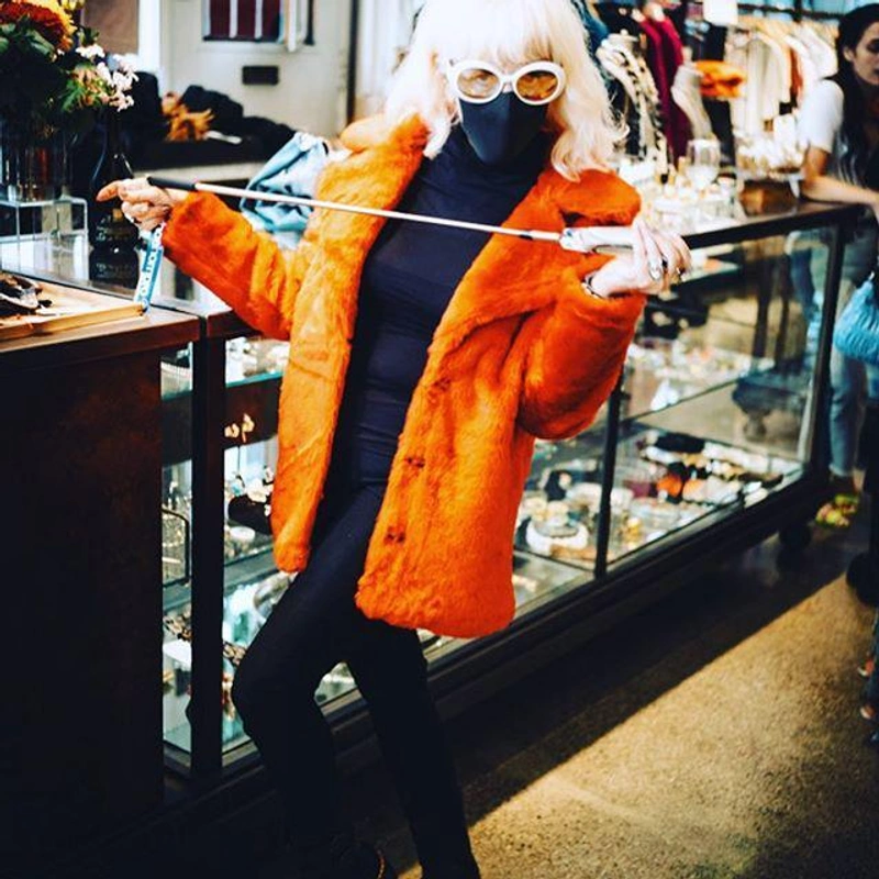 theladykrishna's Post | Wearing: Fay Women's Orange Wool Coat