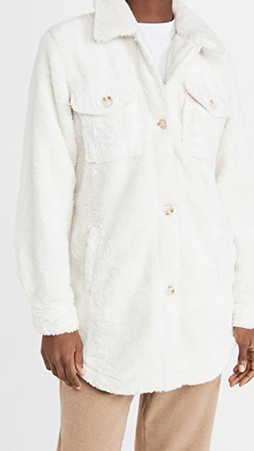 BIRKENSTOCK Arizona Shearling Sandal In Brown