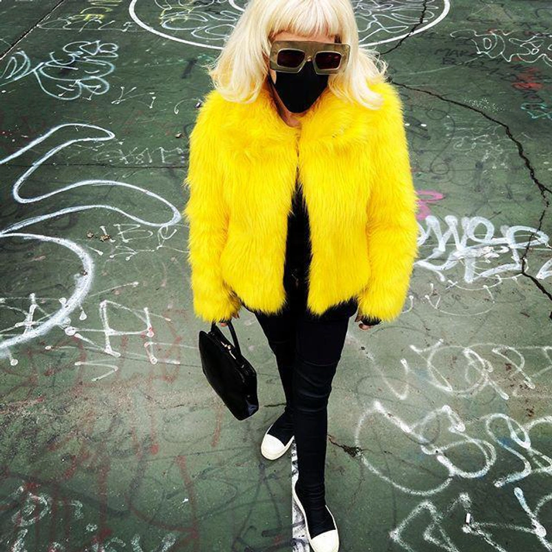 theladykrishna's Post | Wearing: Moncler Stretch Techno & Nylon Down Jacket In Yellow