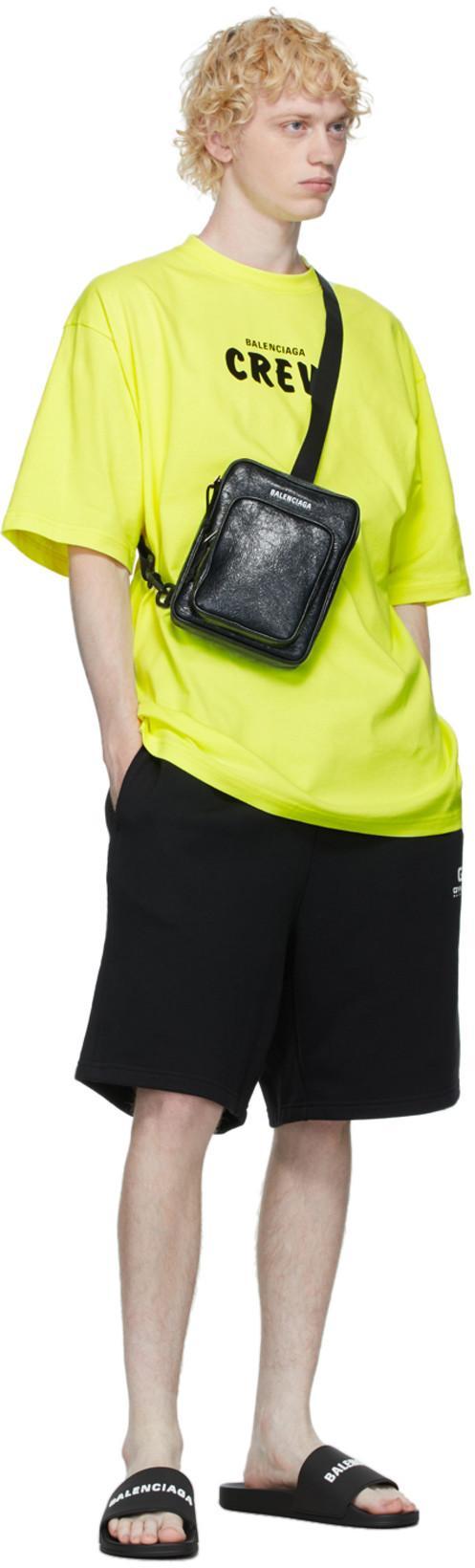 BALENCIAGA Pool Low Sandals With Logo In Black