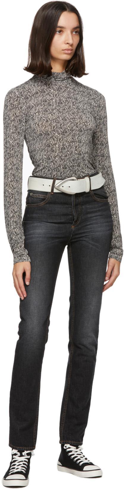 ISABEL MARANT Ribbed-toe Cap High-top Sneakers In Black