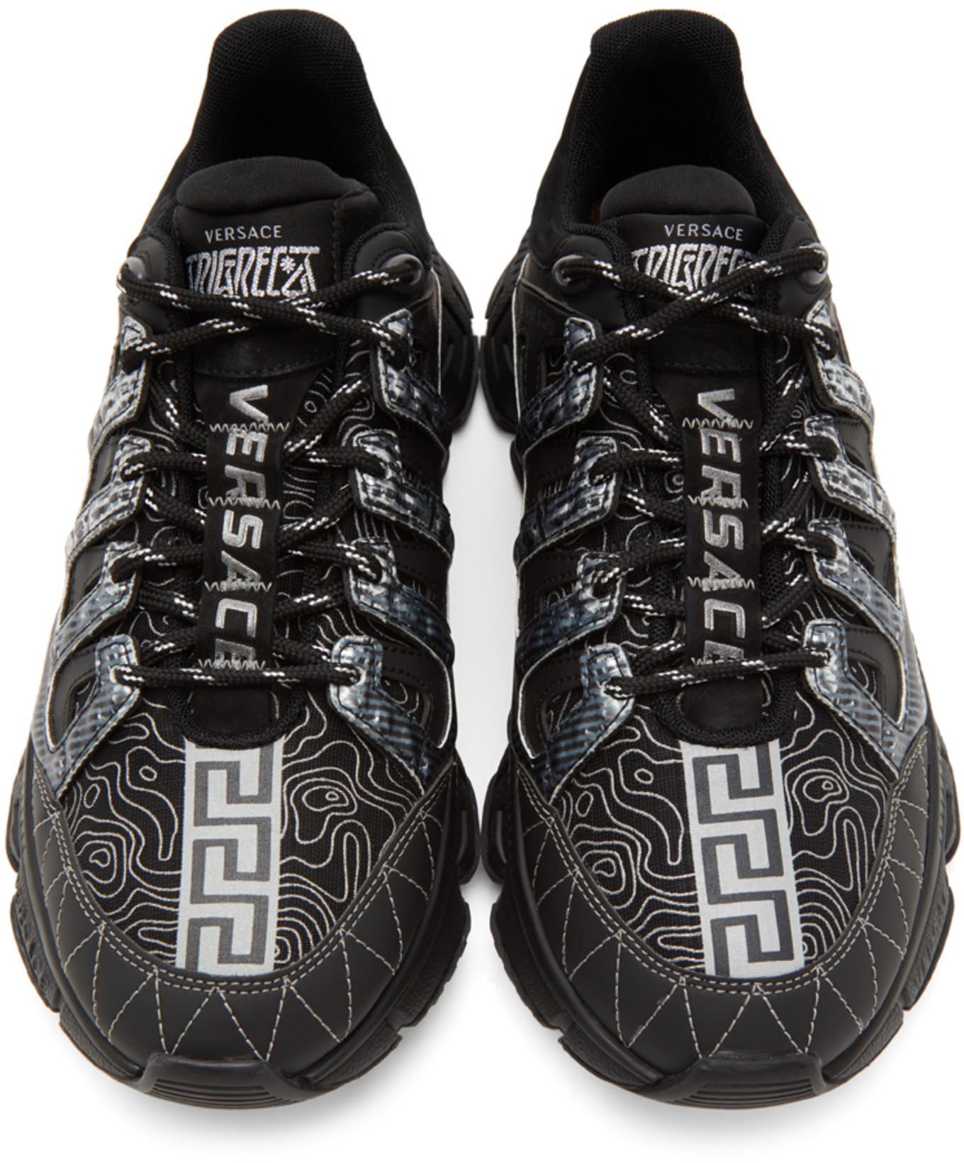 VERSACE Trigreca Low-top Sneakers In Black