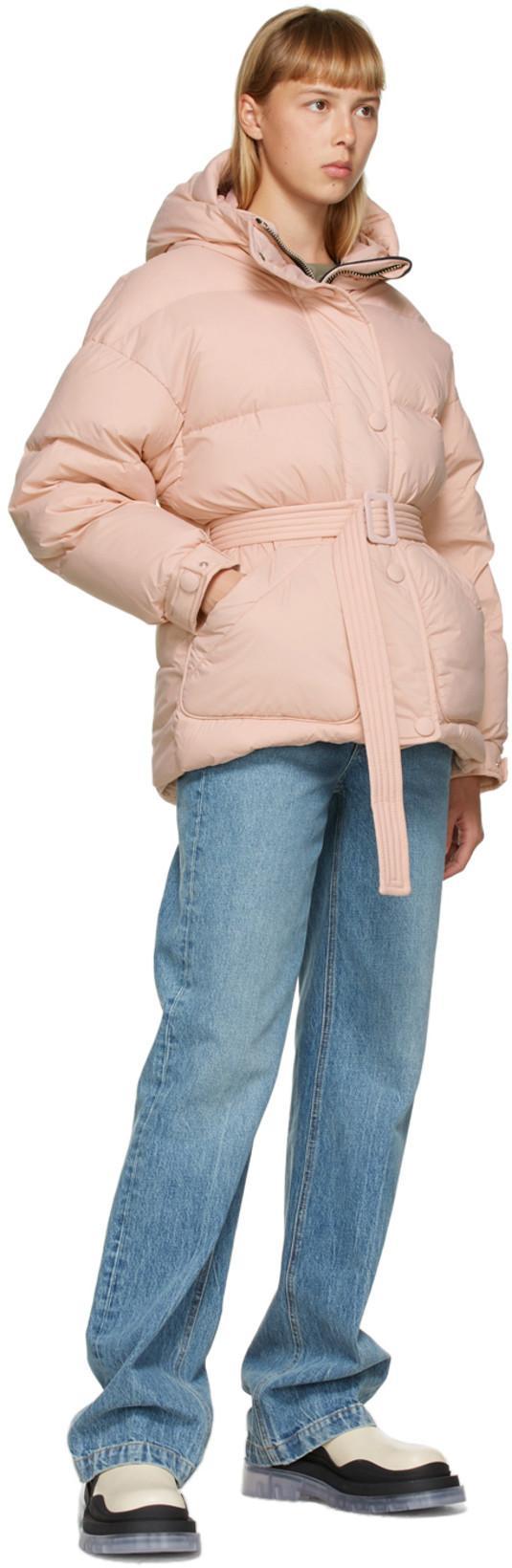 IENKI IENKI Michlin Quilted Polished Shell Hooded Down Jacket In Pink