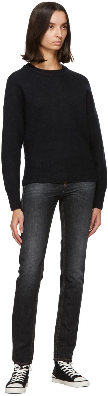 ISABEL MARANT Ribbed-toe Cap High-top Sneakers In Black