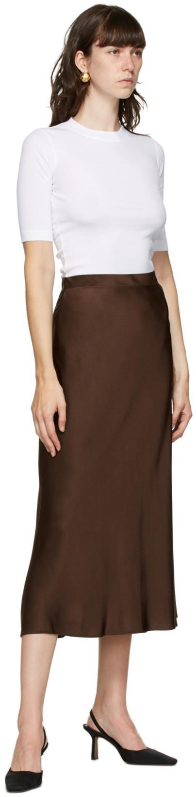 ROSETTA GETTY White Cropped Sleeve T-shirt