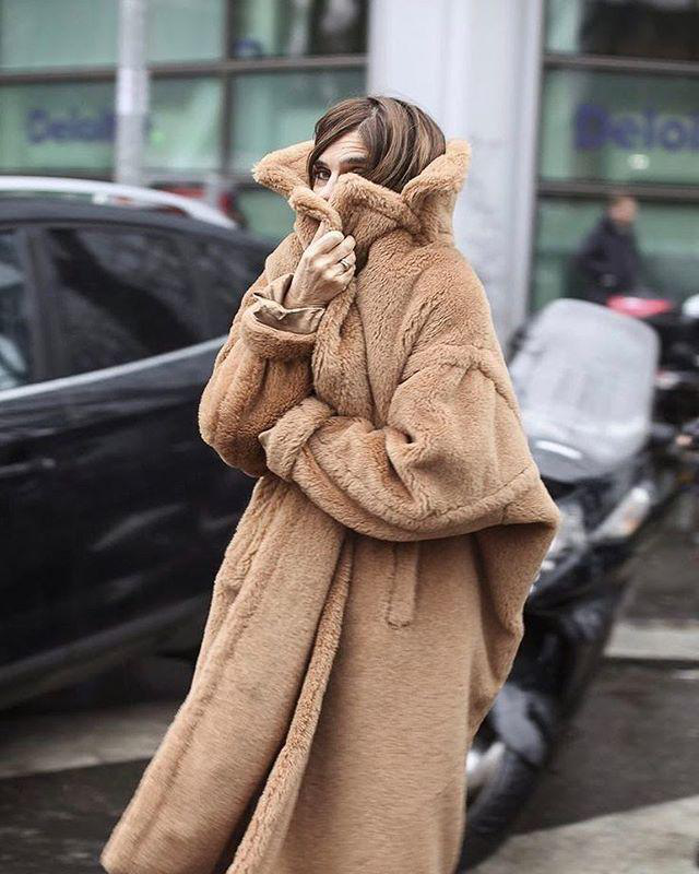 MAX MARA Maxmara Teddy Bear Icon Coat Camel In Brown
