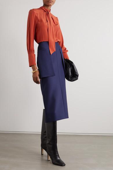 JIMMY CHOO Tempe Knee-high Leather Boots In Black