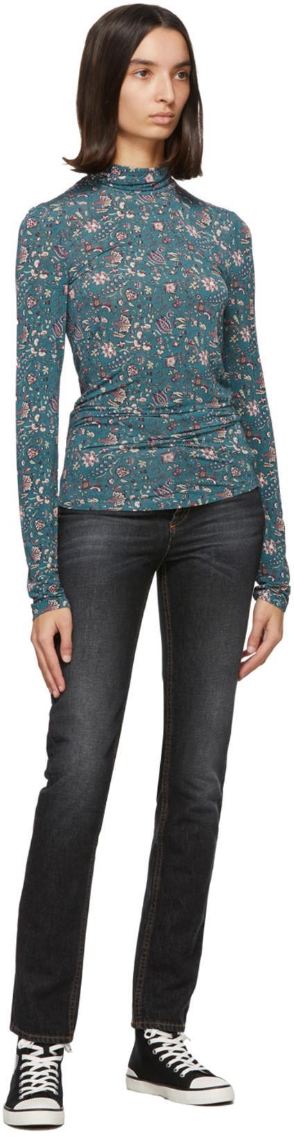 ISABEL MARANT Ribbed-toe Cap High-top Sneakers In Black