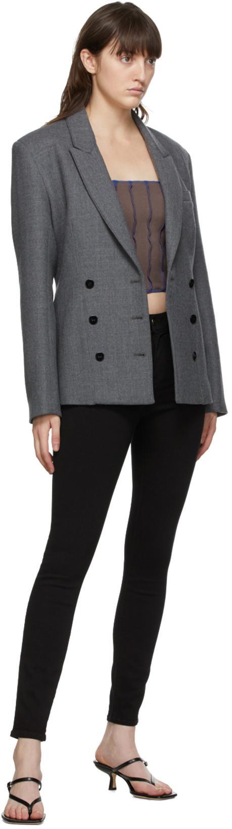 FRAME 24 Hour Cropped High-rise Skinny Jeans In Black