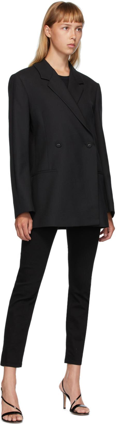 TOTÊME Straight Cropped Jeans In Black