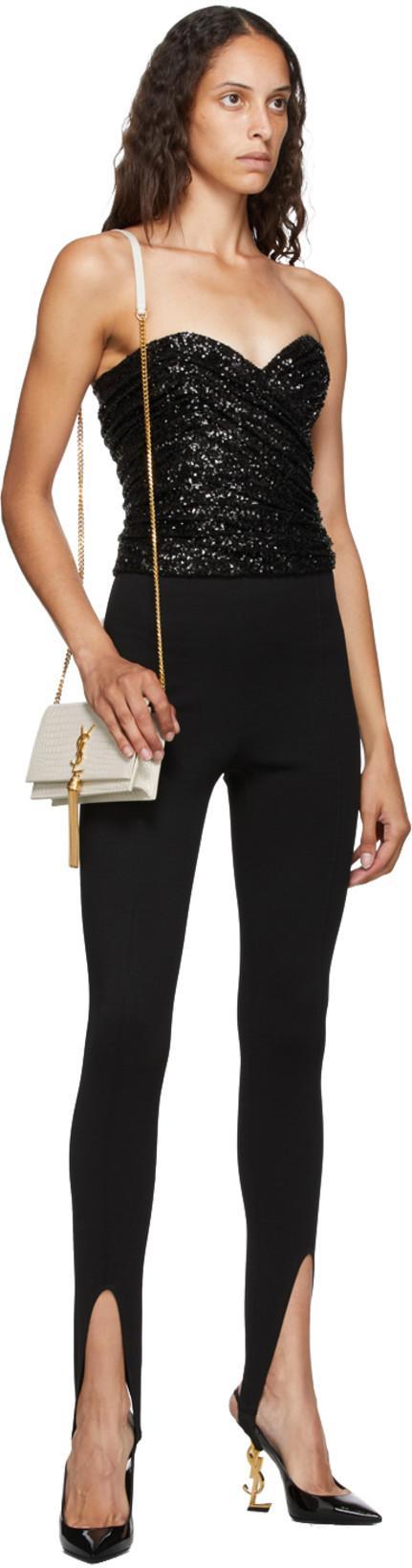 SAINT LAURENT Opyum Slingback Pumps In Black