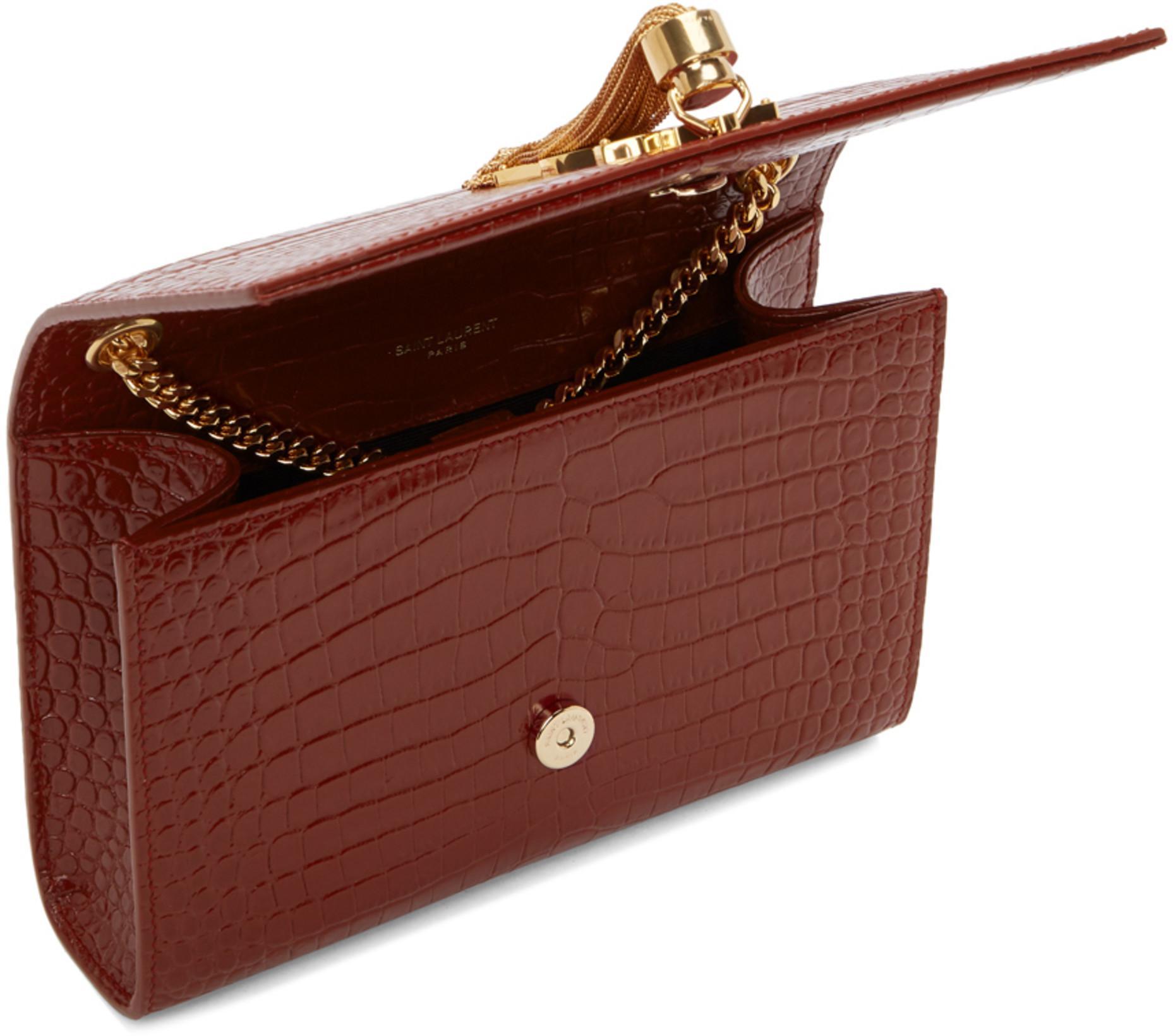 SAINT LAURENT Cassandra Ysl Patent Leather Sandals In Animal Print