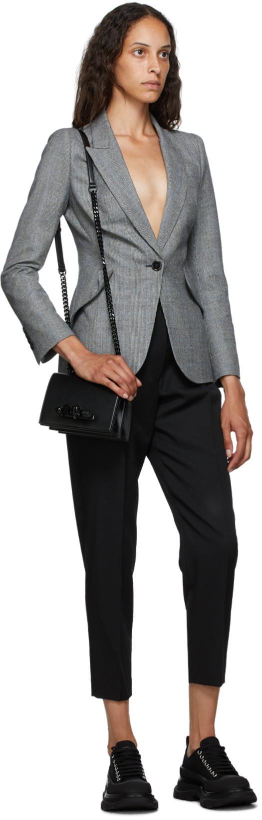 ALEXANDER MCQUEEN Tread Slick Sneakers In Black Silver