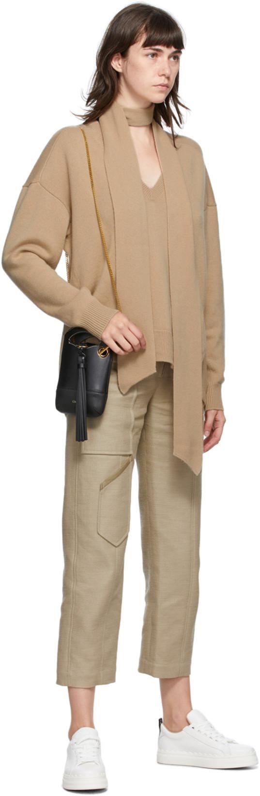 CHLOÉ Chloe White Leather Lauren Low-top Sneakers