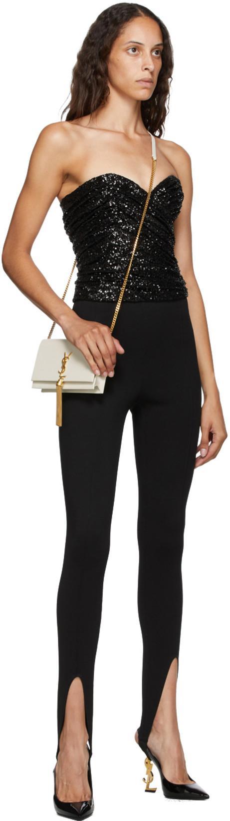 SAINT LAURENT Opyum Slingback Pumps In Black