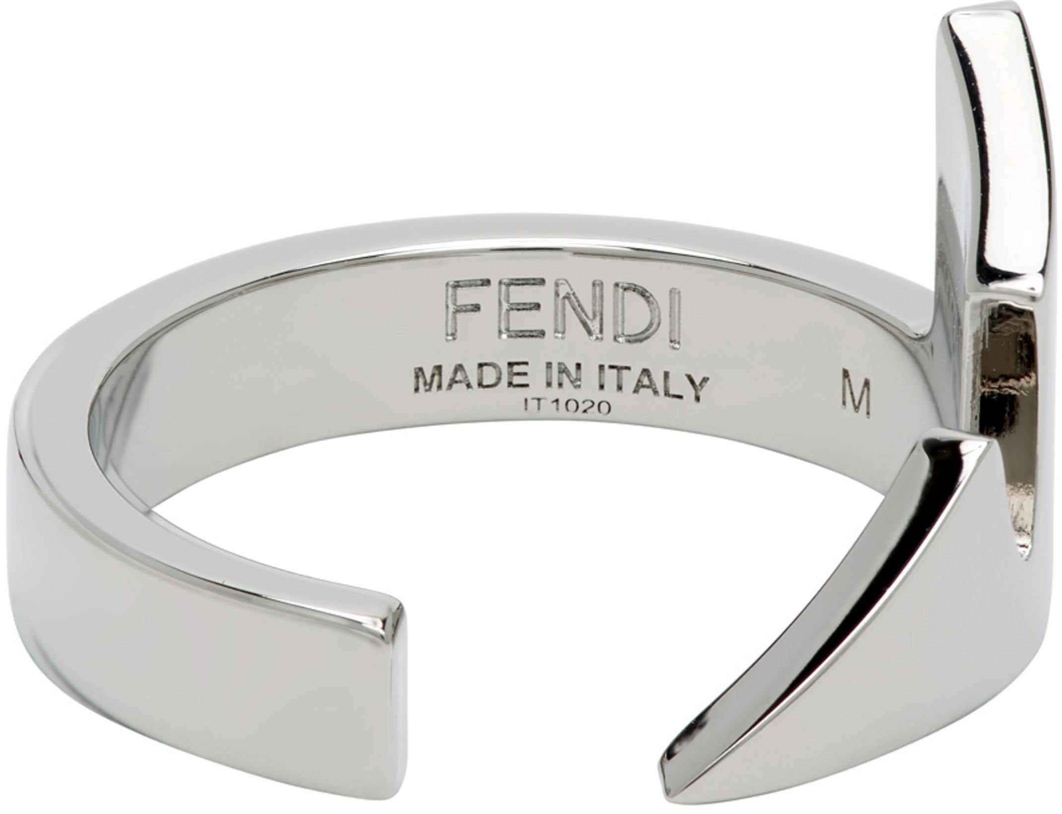 FENDI Rubber Slides With High Strap And Embossed Ff Motif Shoes In Black