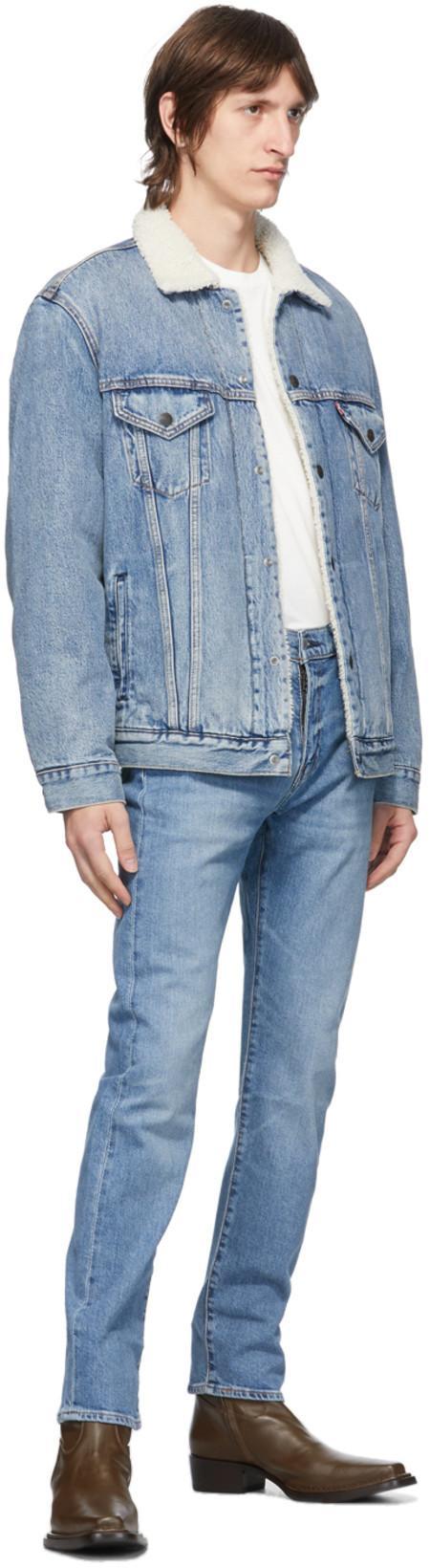 LEVI'S Sherpa Trucker Jacket Blue