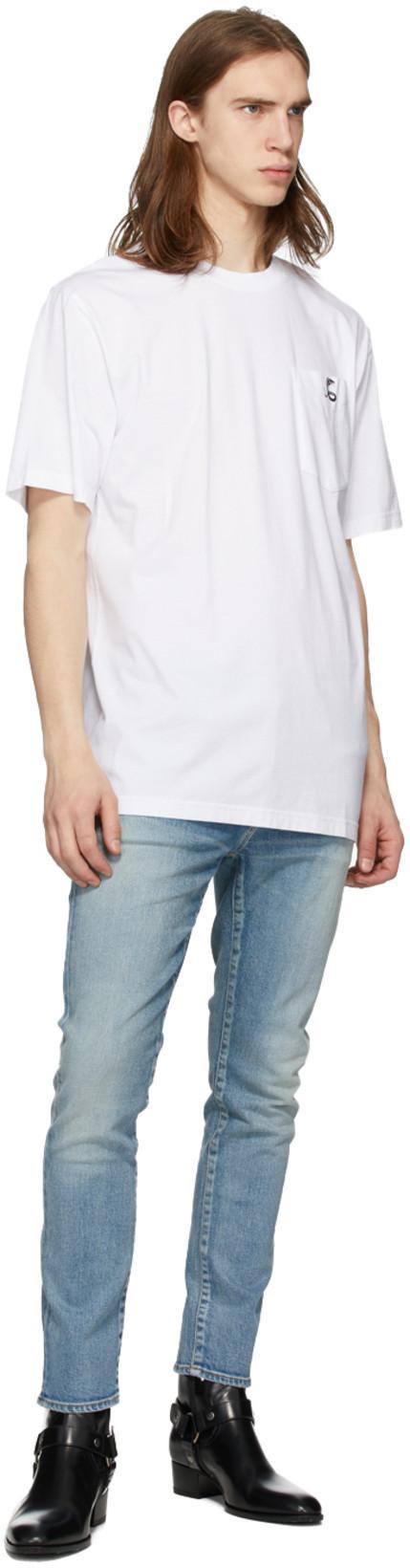 SAINT LAURENT Wyatt Harness Calf Leather Ankle Boots In Black