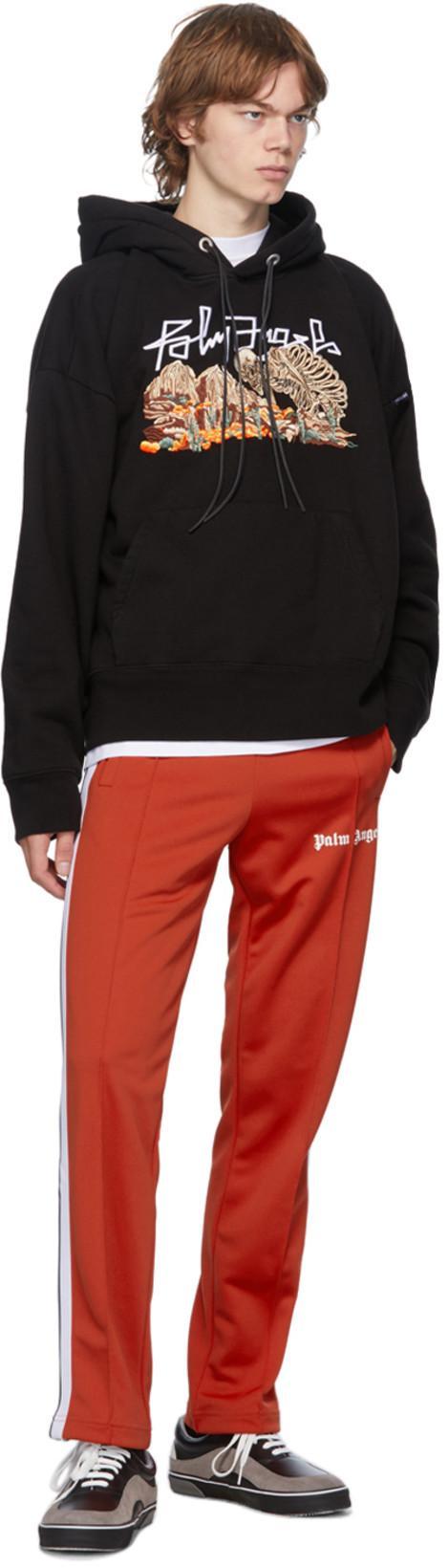 PALM ANGELS Side Stripe Track Pants In Red
