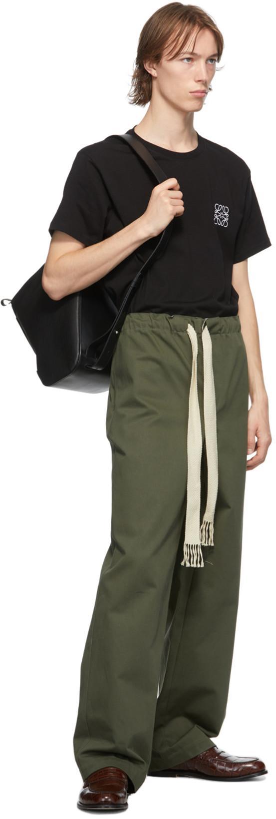 LOEWE Logo Anagram Cotton Jersey T-shirt In Black