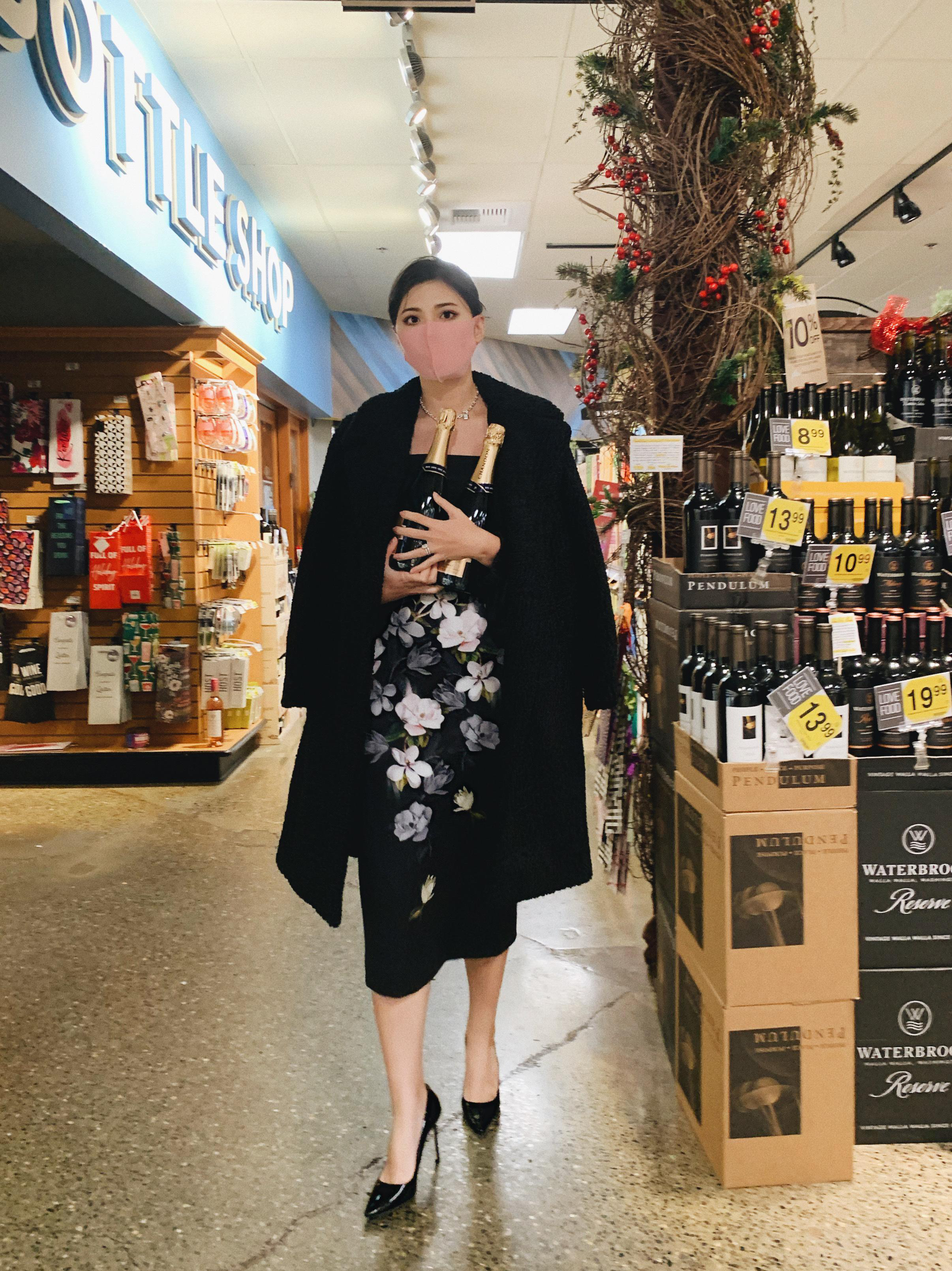 TED BAKER Opal Bardot Satin Midi Dress In Black