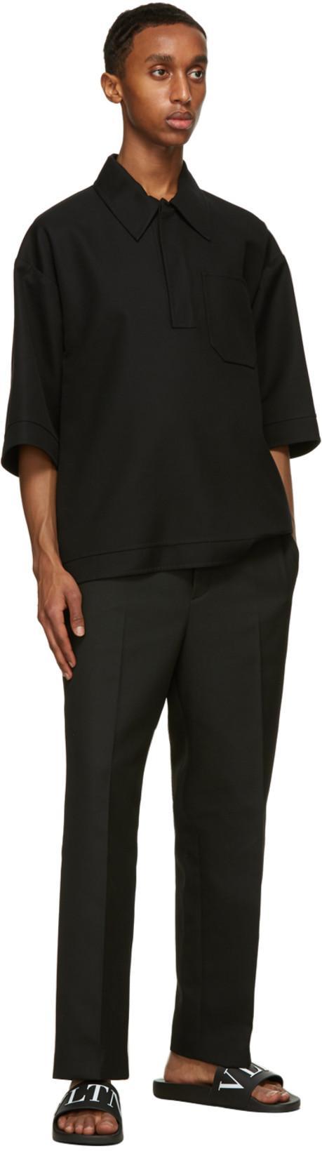 VALENTINO GARAVANI Man Sandals White Size 7 Rubber In Black