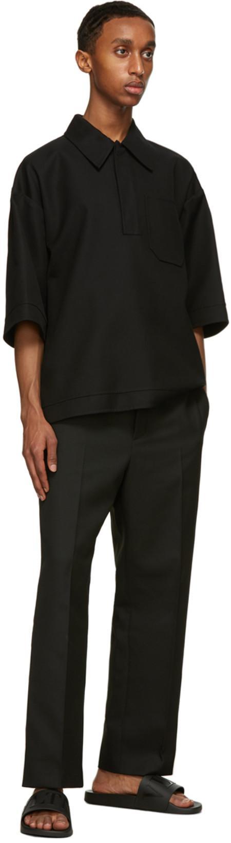 VALENTINO GARAVANI Logo Slide Sandals In Black