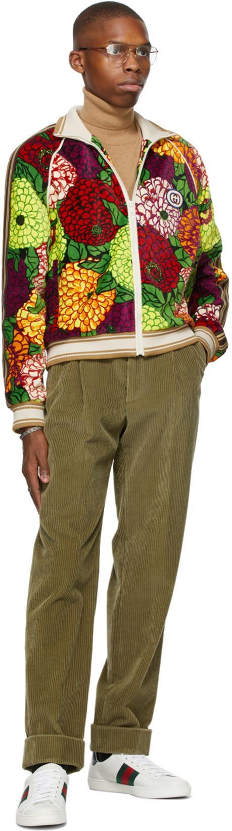 GUCCI Ace Leather Sneakers With Lateral Web Band In White