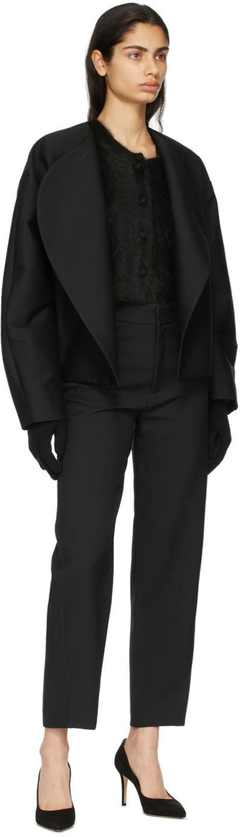 GIANVITO ROSSI Black Leather Suede Pumps