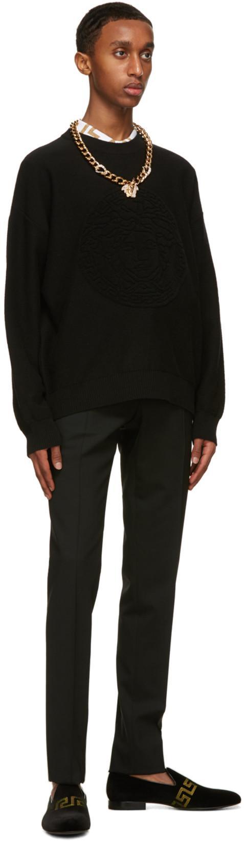 VERSACE Greca Short-sleeved Polo Shirt In Optical White