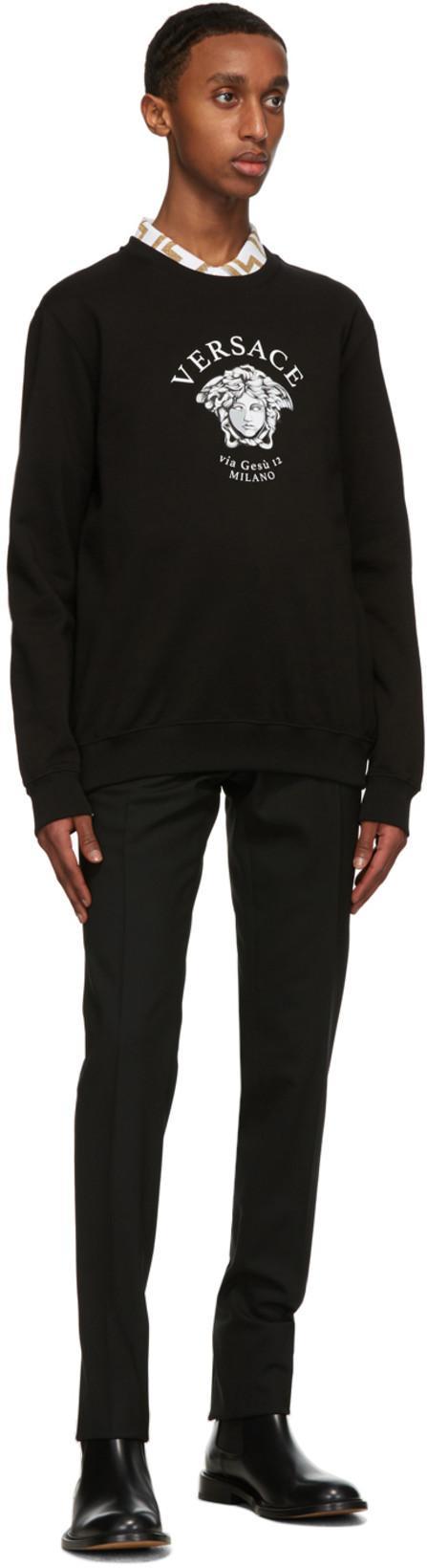 VERSACE Greca Short-sleeved Polo Shirt In Optical White