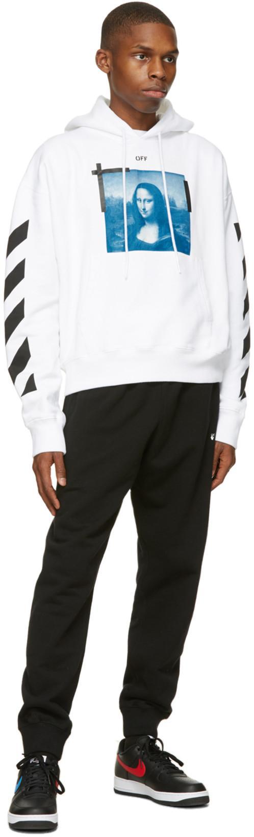 OFF-WHITE Monalisa Oversized Hoodie In White
