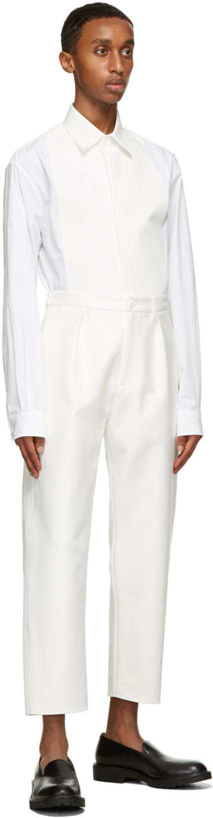 VALENTINO White Plastron Shirt