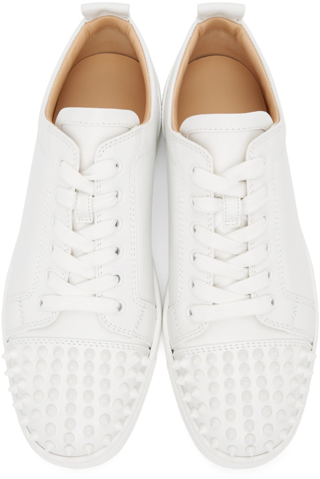 CHRISTIAN LOUBOUTIN Men Louis Junior Spikes Leather Sneakers In Multi