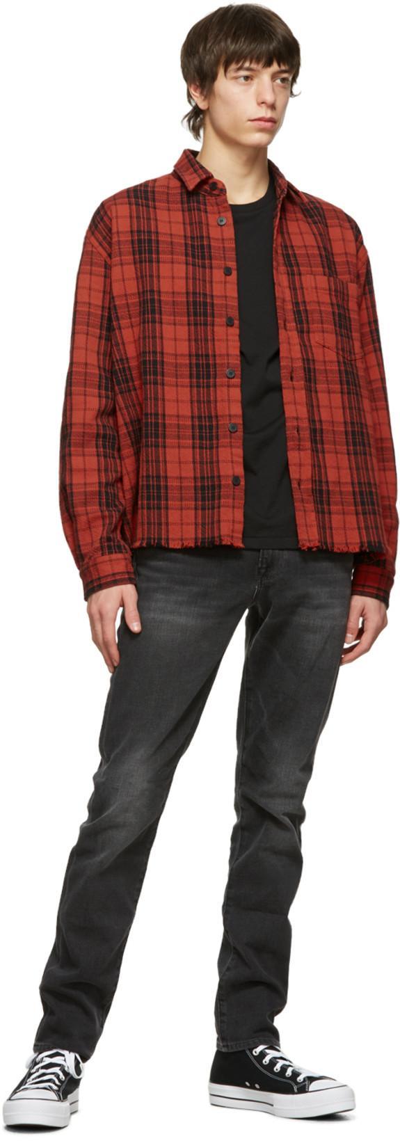 FRAME Heavyweight Slim-fit T-shirt In Noir