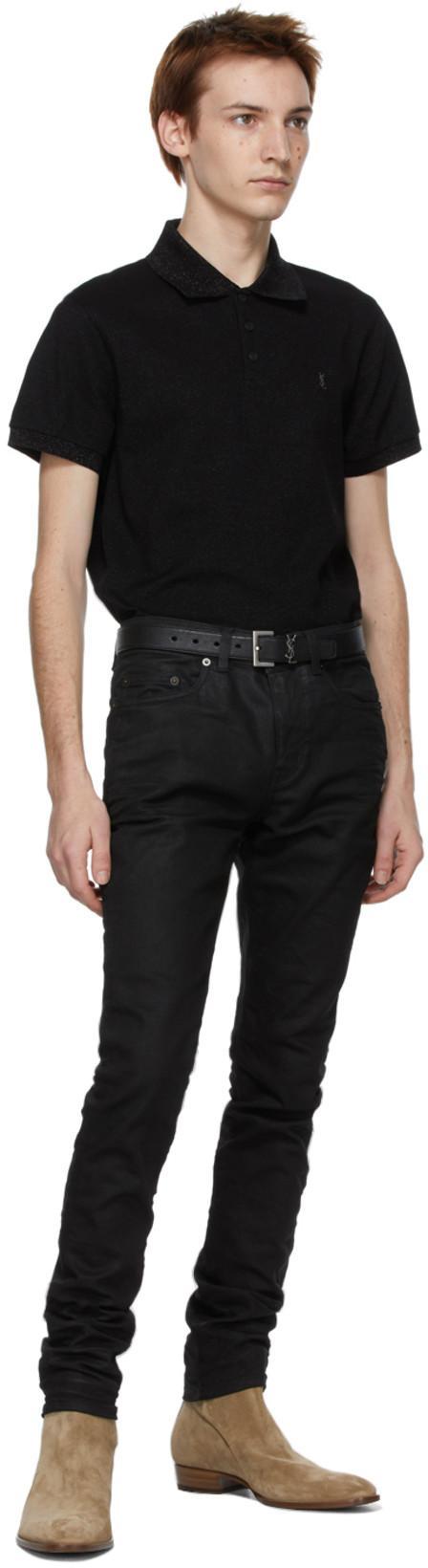 SAINT LAURENT Almond Toe Suede Ankle Boots With Buckle In Beige