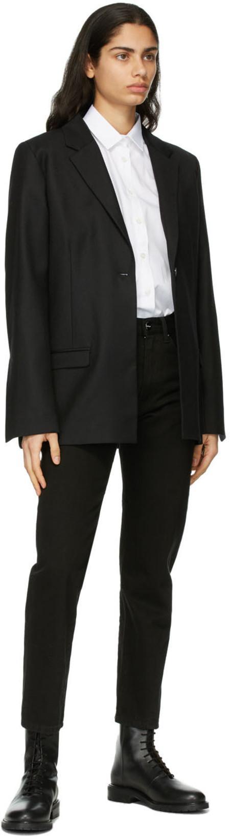 TOTÊME Straight Cropped Jeans In Black