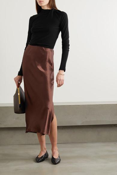 AEYDE Ida Leather Square-toe Ballerina Flats In Black