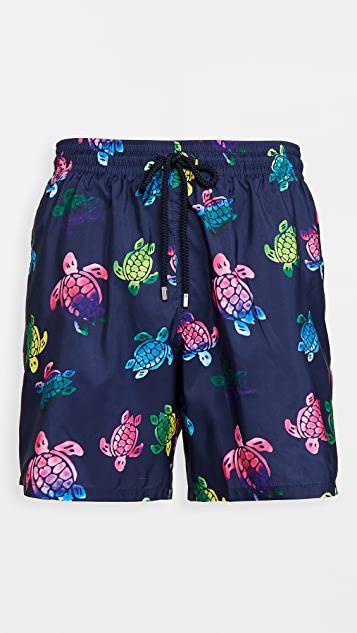 VILEBREQUIN Long-sleeve Turtle-accented Rash Guard Tee In Blue