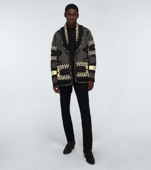 SAINT LAURENT Cassandre Polo Shirt In Black