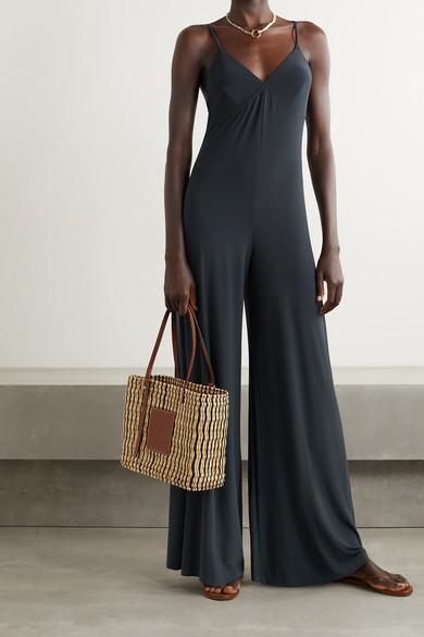 NORMA KAMALI Underwire Fishtail Jumpsuit In Black