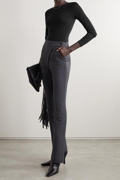 WOLFORD Seamless Cotton Crew Neck Body In Black